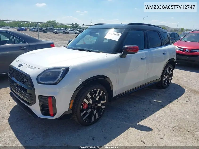 2026 Mini Countryman John Cooper Works VIN: WMZ33GA05T7V12747 Lot: 45079894