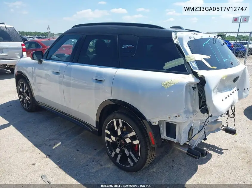 2026 Mini Countryman John Cooper Works VIN: WMZ33GA05T7V12747 Lot: 45079894