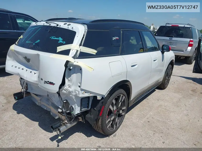 2026 Mini Countryman John Cooper Works VIN: WMZ33GA05T7V12747 Lot: 45079894