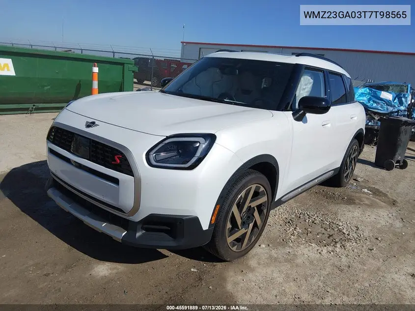 2026 Mini Countryman Cooper S VIN: WMZ23GA03T7T98565 Lot: 45591889