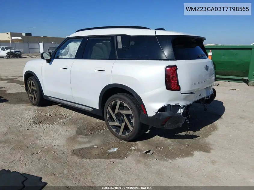 2026 Mini Countryman Cooper S VIN: WMZ23GA03T7T98565 Lot: 45591889