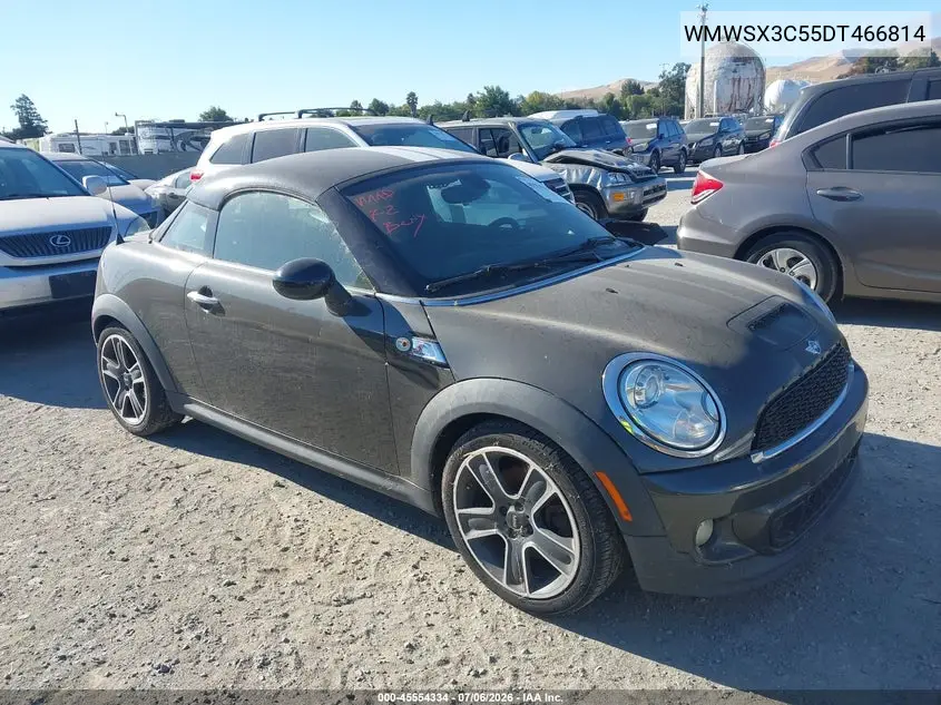 2013 Mini Coupe Cooper S VIN: WMWSX3C55DT466814 Lot: 45554334