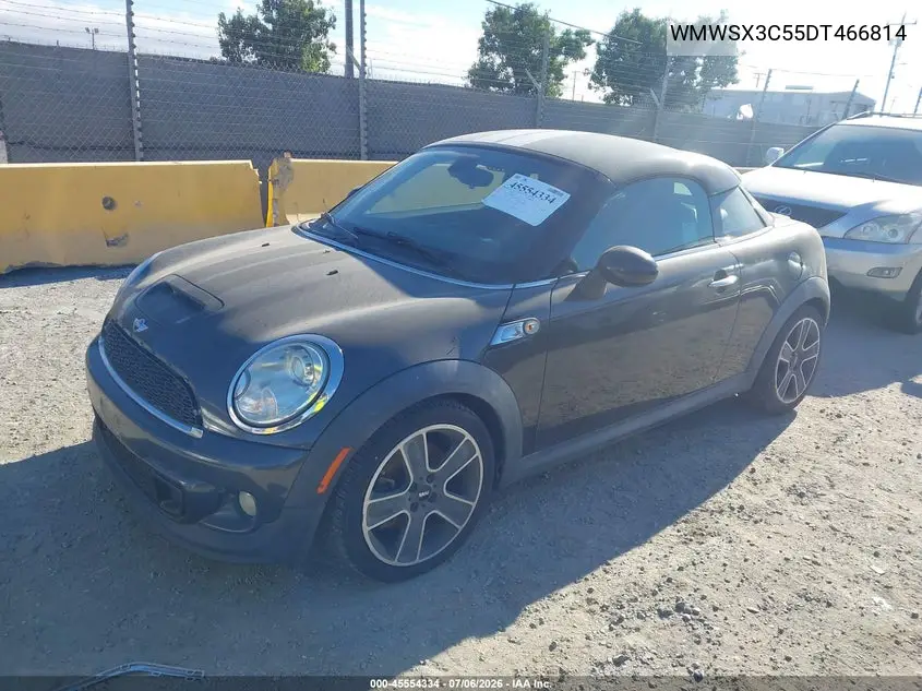 2013 Mini Coupe Cooper S VIN: WMWSX3C55DT466814 Lot: 45554334