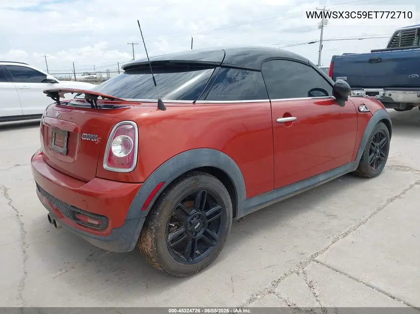 2014 Mini Coupe Cooper S VIN: WMWSX3C59ET772710 Lot: 45324726