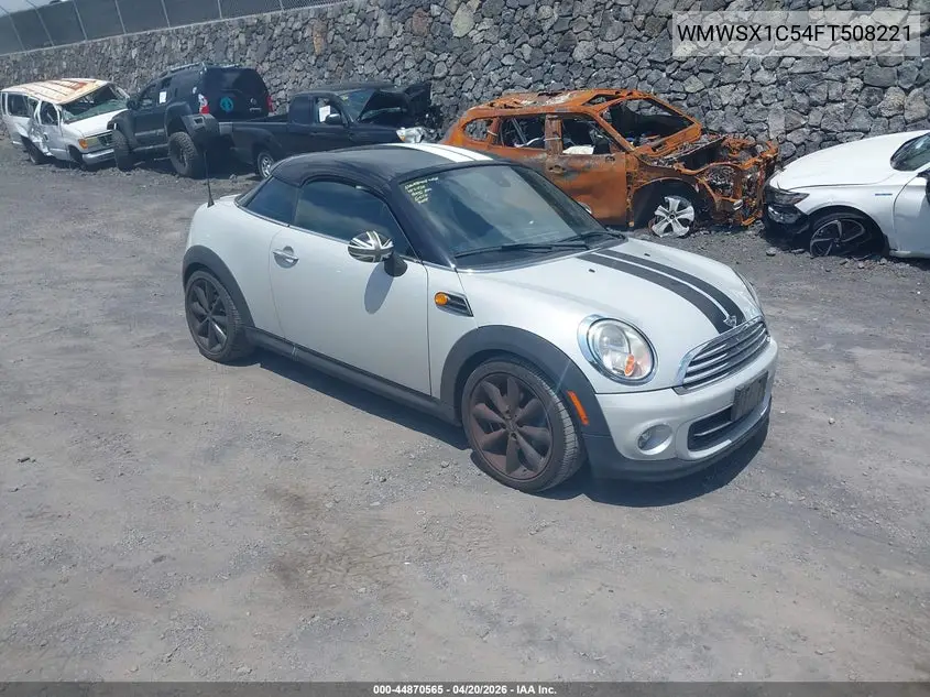2015 Mini Coupe Cooper VIN: WMWSX1C54FT508221 Lot: 44870565