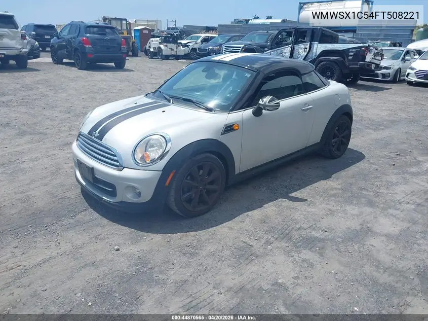 2015 Mini Coupe Cooper VIN: WMWSX1C54FT508221 Lot: 44870565