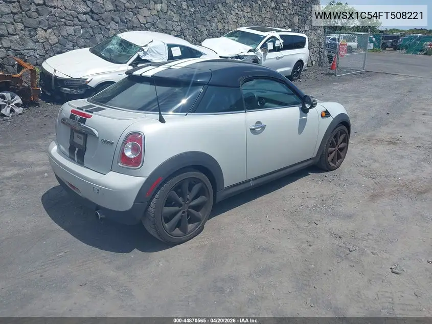 2015 Mini Coupe Cooper VIN: WMWSX1C54FT508221 Lot: 44870565