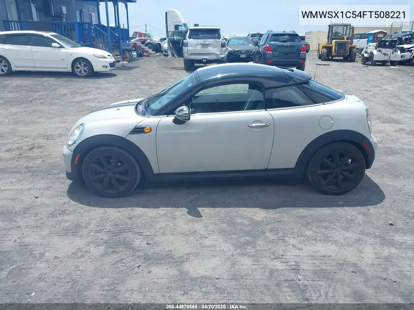 2015 Mini Coupe Cooper VIN: WMWSX1C54FT508221 Lot: 44870565