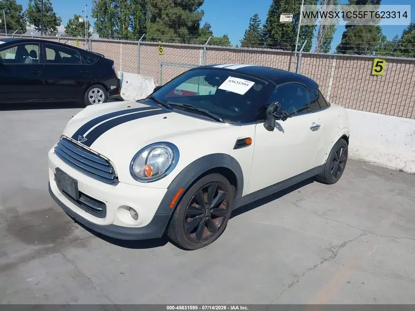 2015 Mini Coupe Cooper VIN: WMWSX1C55FT623314 Lot: 45631595