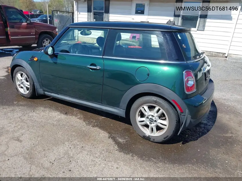 2013 Mini Hardtop Cooper VIN: WMWSU3C56DT681496 Lot: 44752671