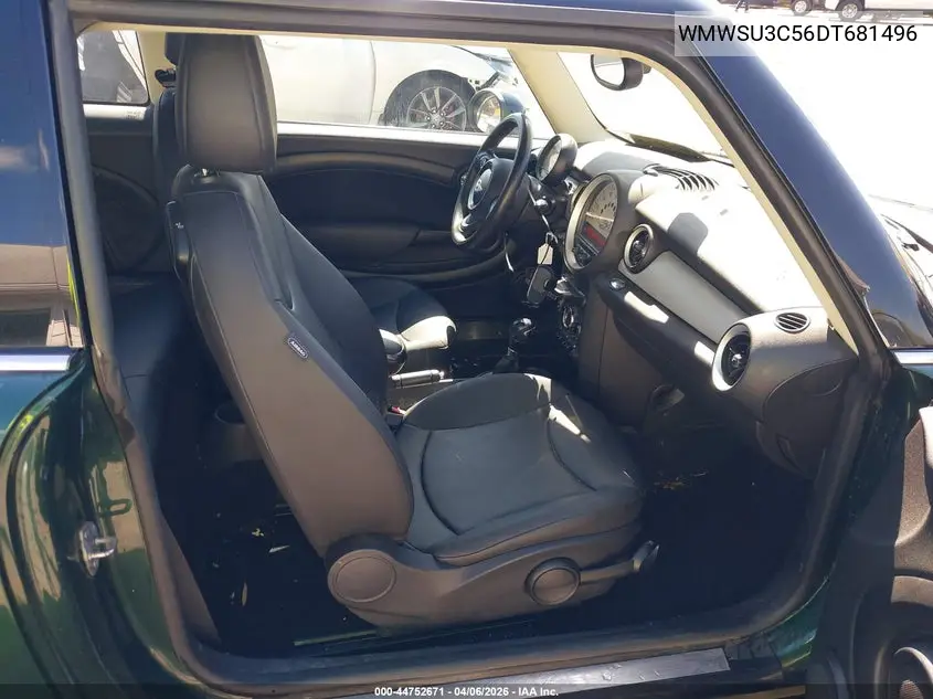 2013 Mini Hardtop Cooper VIN: WMWSU3C56DT681496 Lot: 44752671
