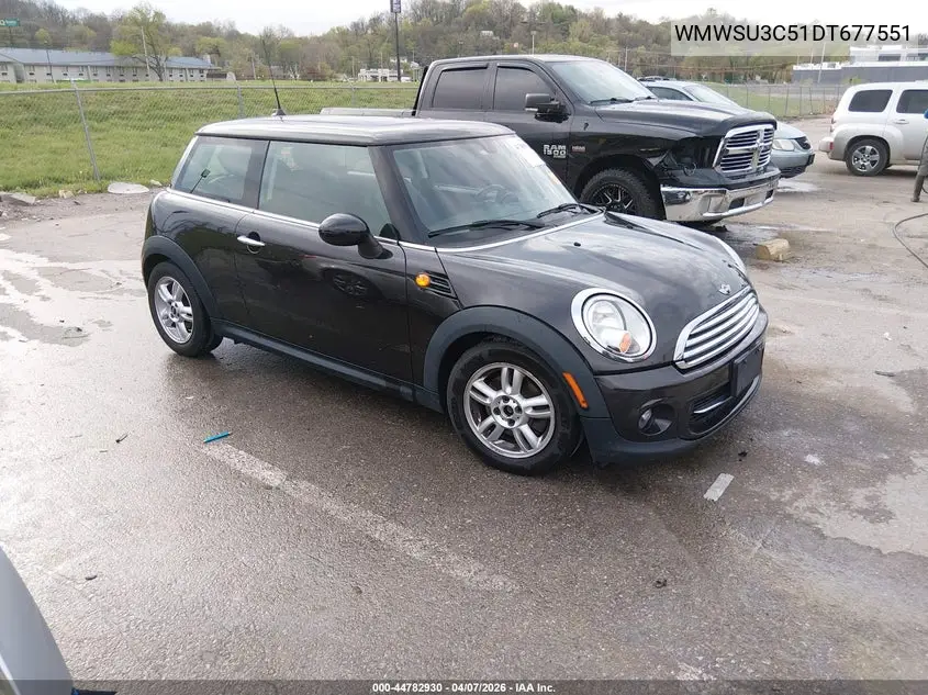 2013 Mini Hardtop Cooper VIN: WMWSU3C51DT677551 Lot: 44782930