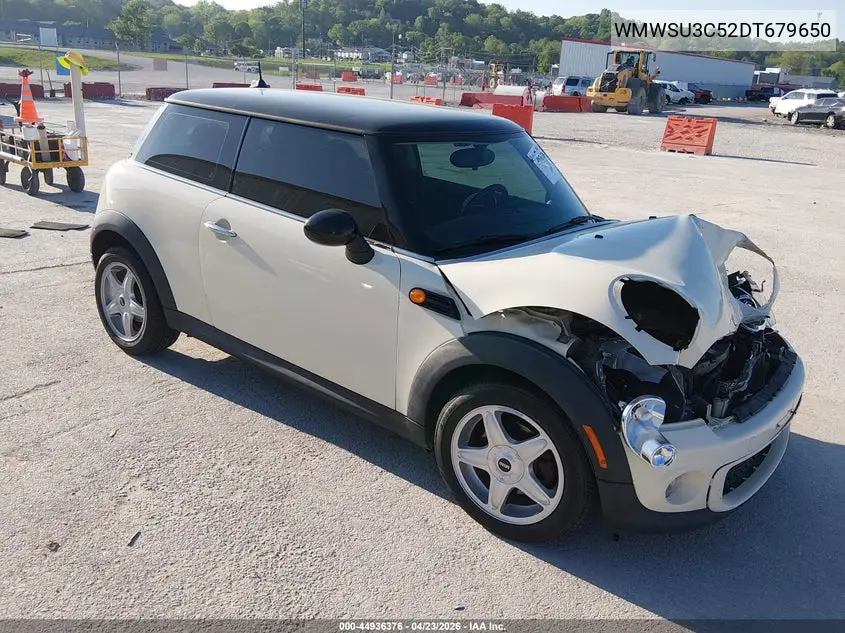 2013 Mini Hardtop Cooper VIN: WMWSU3C52DT679650 Lot: 44936376
