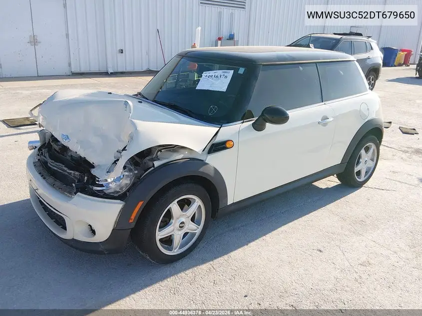 2013 Mini Hardtop Cooper VIN: WMWSU3C52DT679650 Lot: 44936376