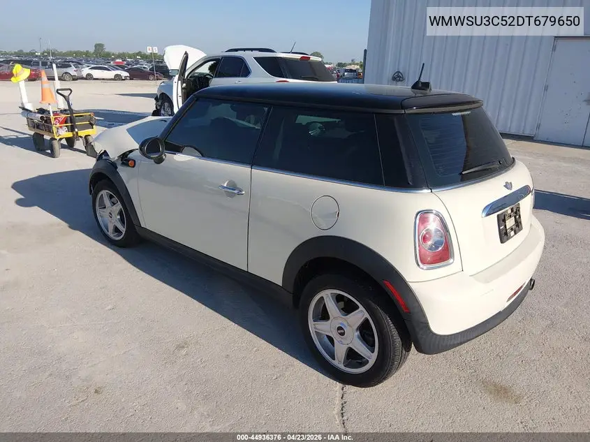 2013 Mini Hardtop Cooper VIN: WMWSU3C52DT679650 Lot: 44936376