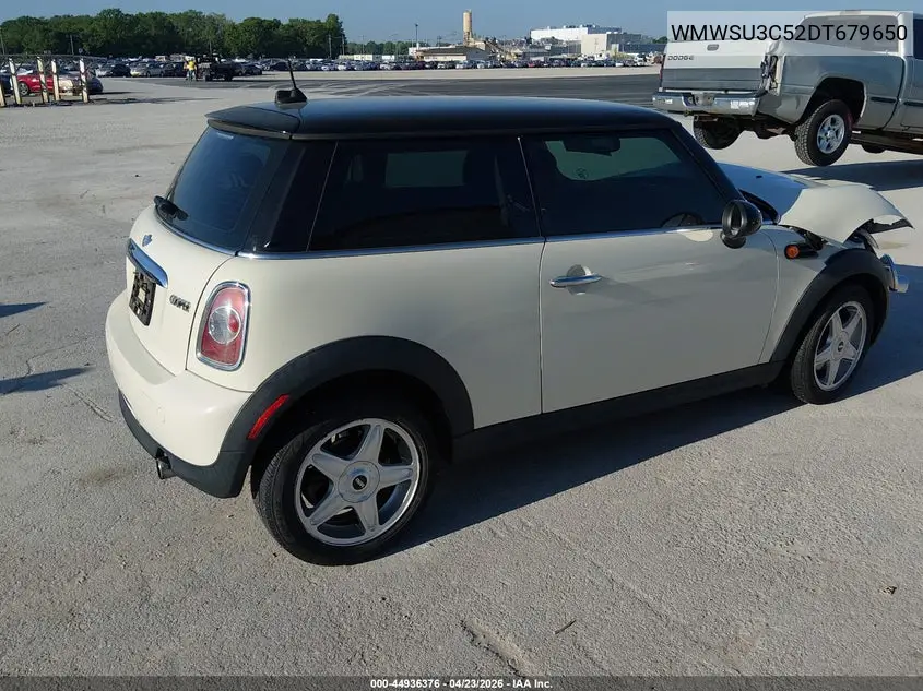 2013 Mini Hardtop Cooper VIN: WMWSU3C52DT679650 Lot: 44936376
