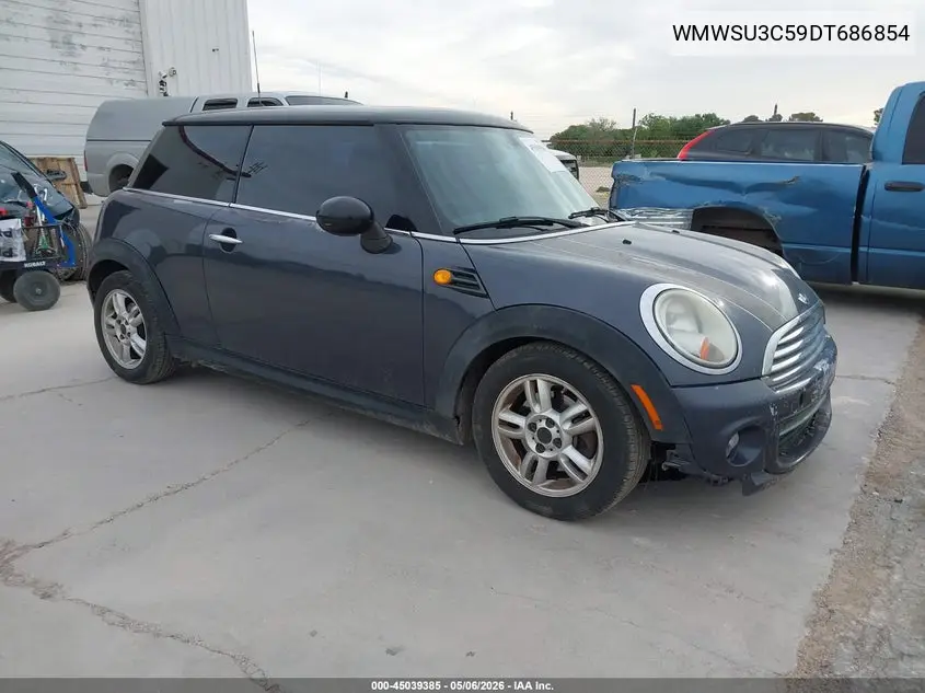 2013 Mini Hardtop Cooper VIN: WMWSU3C59DT686854 Lot: 45039385