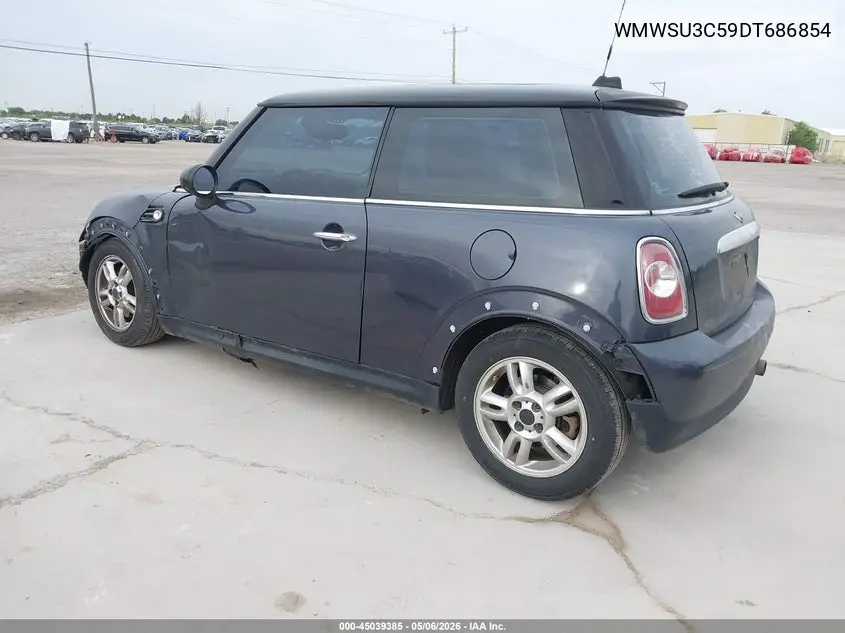 2013 Mini Hardtop Cooper VIN: WMWSU3C59DT686854 Lot: 45039385