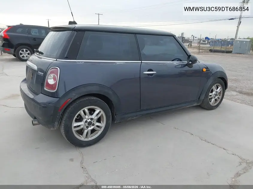 2013 Mini Hardtop Cooper VIN: WMWSU3C59DT686854 Lot: 45039385