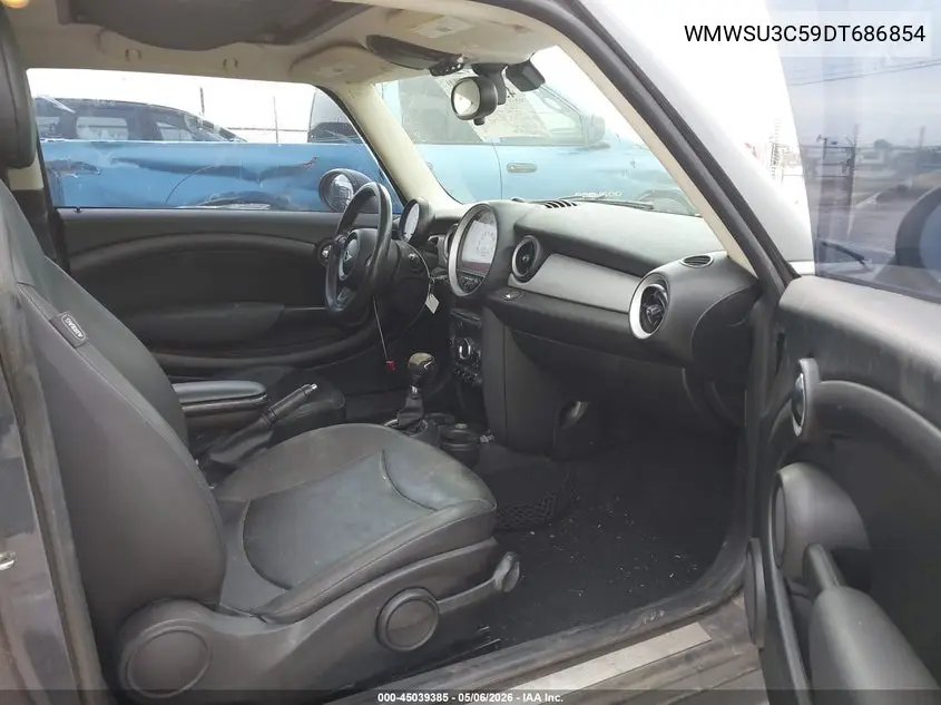 2013 Mini Hardtop Cooper VIN: WMWSU3C59DT686854 Lot: 45039385