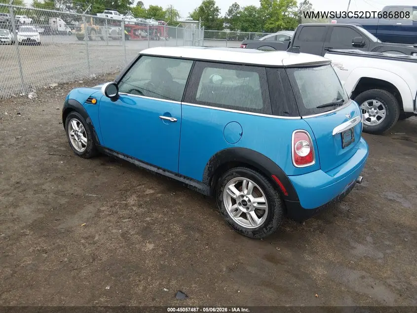 2013 Mini Hardtop Cooper VIN: WMWSU3C52DT686808 Lot: 45057487