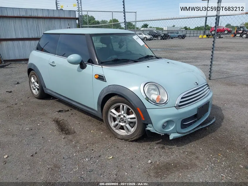 2013 Mini Hardtop Cooper VIN: WMWSU3C59DT683212 Lot: 45089905