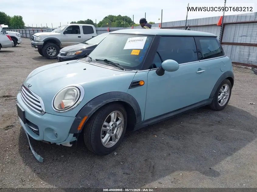2013 Mini Hardtop Cooper VIN: WMWSU3C59DT683212 Lot: 45089905