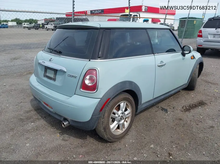 2013 Mini Hardtop Cooper VIN: WMWSU3C59DT683212 Lot: 45089905