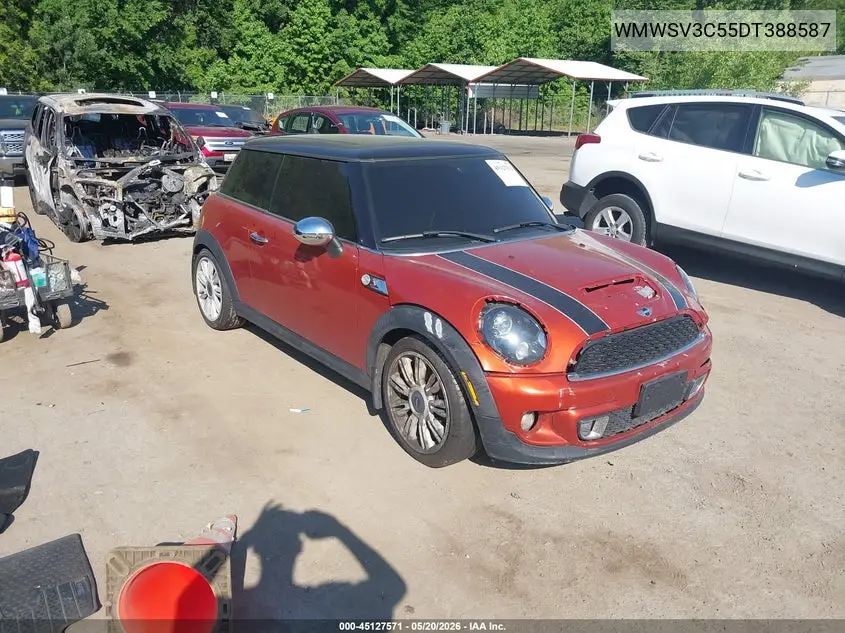 2013 Mini Hardtop Cooper S VIN: WMWSV3C55DT388587 Lot: 45127571