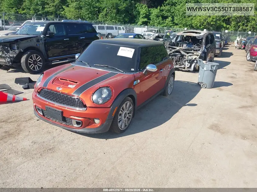 2013 Mini Hardtop Cooper S VIN: WMWSV3C55DT388587 Lot: 45127571