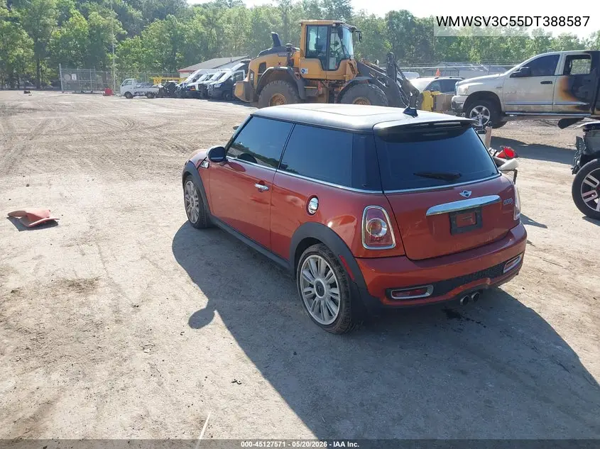 2013 Mini Hardtop Cooper S VIN: WMWSV3C55DT388587 Lot: 45127571