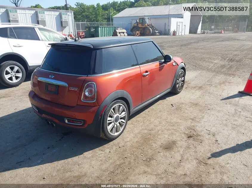 2013 Mini Hardtop Cooper S VIN: WMWSV3C55DT388587 Lot: 45127571
