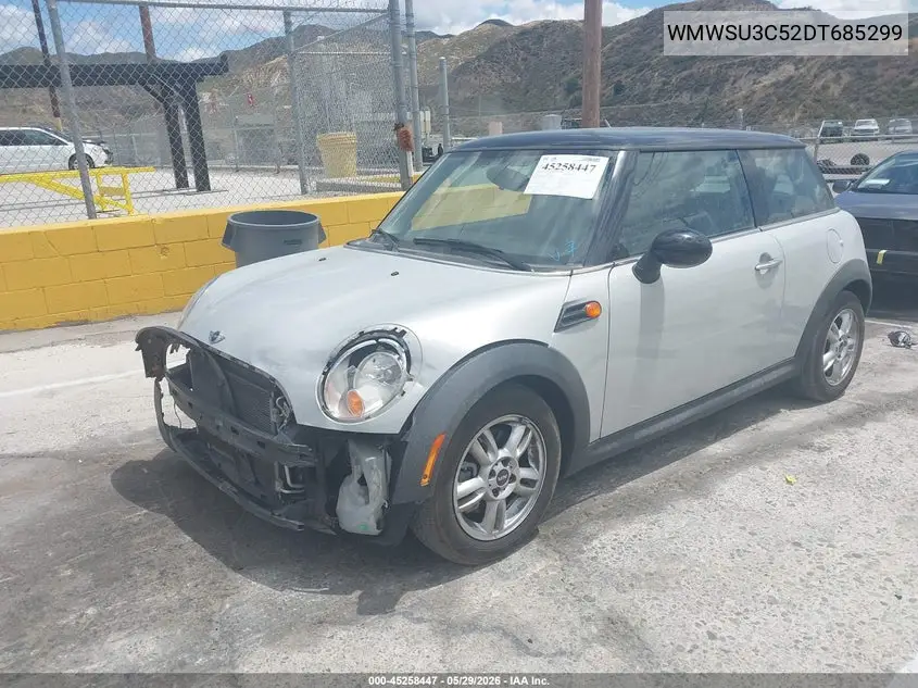 2013 Mini Hardtop Cooper VIN: WMWSU3C52DT685299 Lot: 45258447
