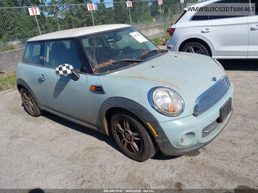 2013 Mini Hardtop Cooper VIN: WMWSU3C53DT686462 Lot: 45275147