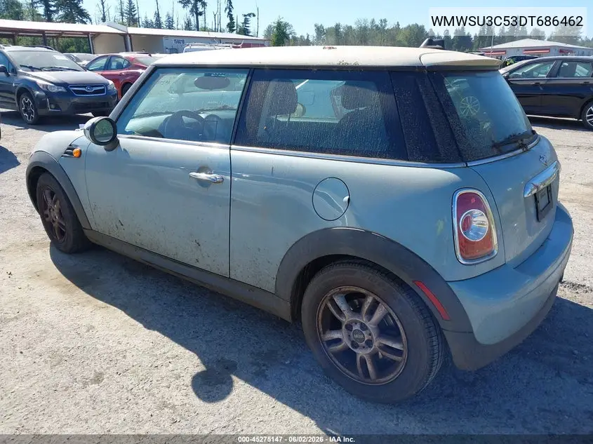 2013 Mini Hardtop Cooper VIN: WMWSU3C53DT686462 Lot: 45275147
