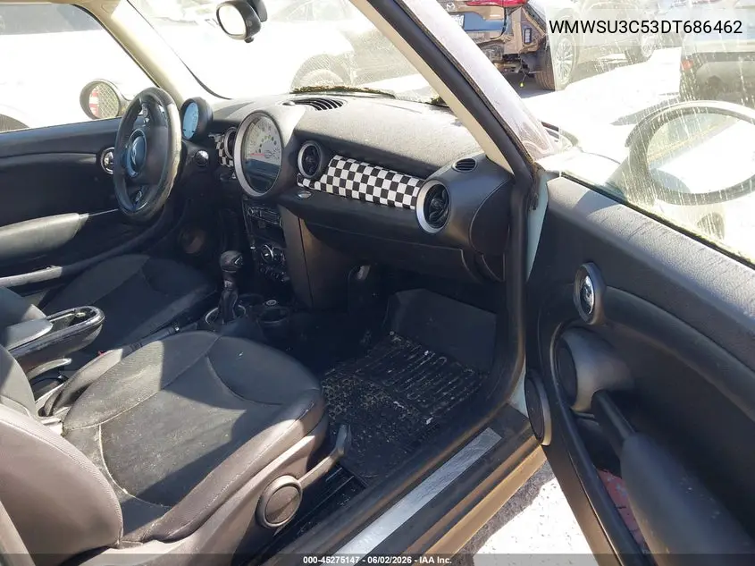 2013 Mini Hardtop Cooper VIN: WMWSU3C53DT686462 Lot: 45275147