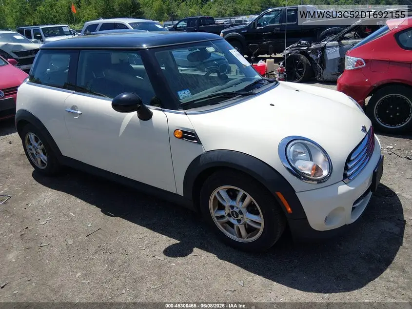 2013 Mini Hardtop Cooper VIN: WMWSU3C52DT692155 Lot: 45300465