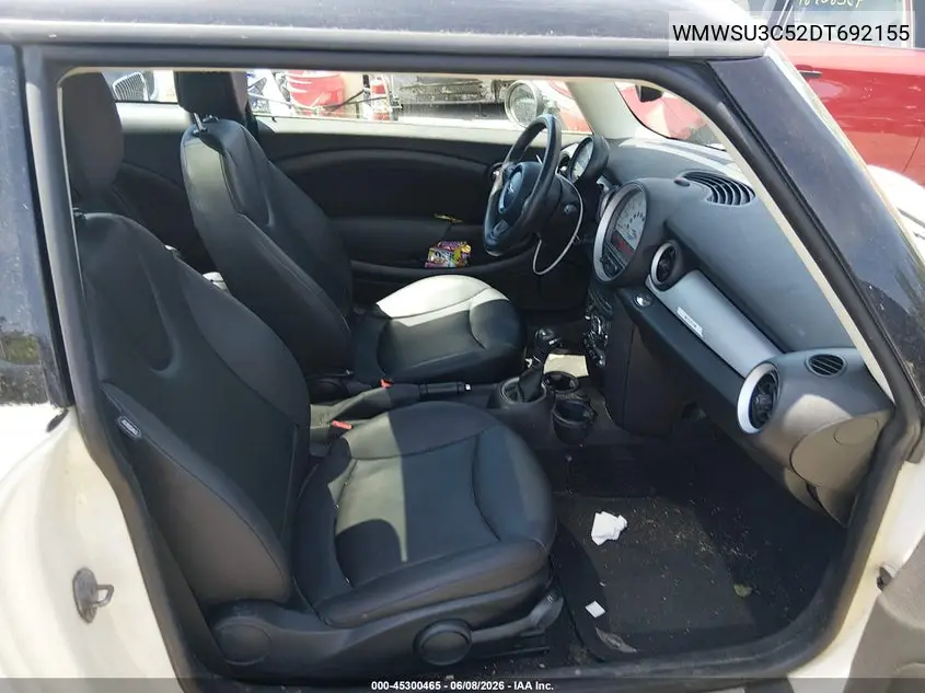2013 Mini Hardtop Cooper VIN: WMWSU3C52DT692155 Lot: 45300465