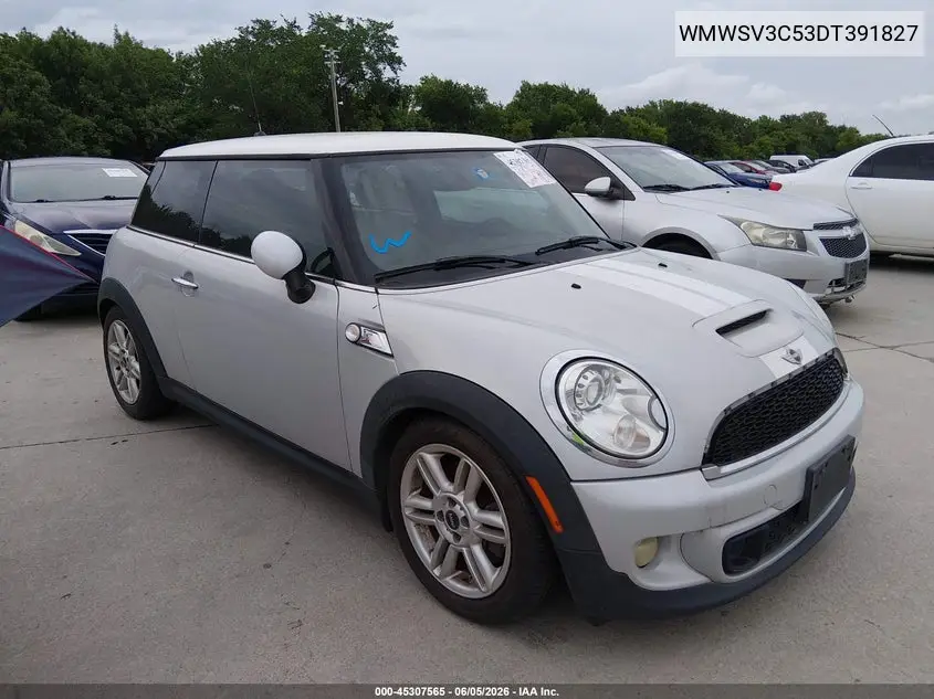 2013 Mini Hardtop Cooper S VIN: WMWSV3C53DT391827 Lot: 45307565