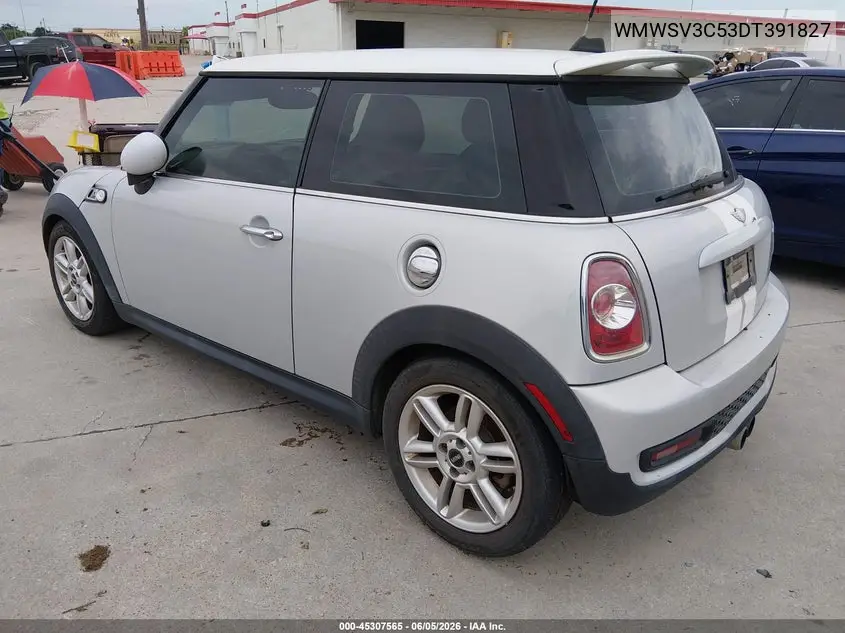 2013 Mini Hardtop Cooper S VIN: WMWSV3C53DT391827 Lot: 45307565