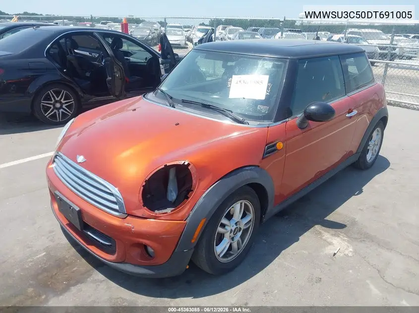2013 Mini Hardtop Cooper VIN: WMWSU3C50DT691005 Lot: 45363085