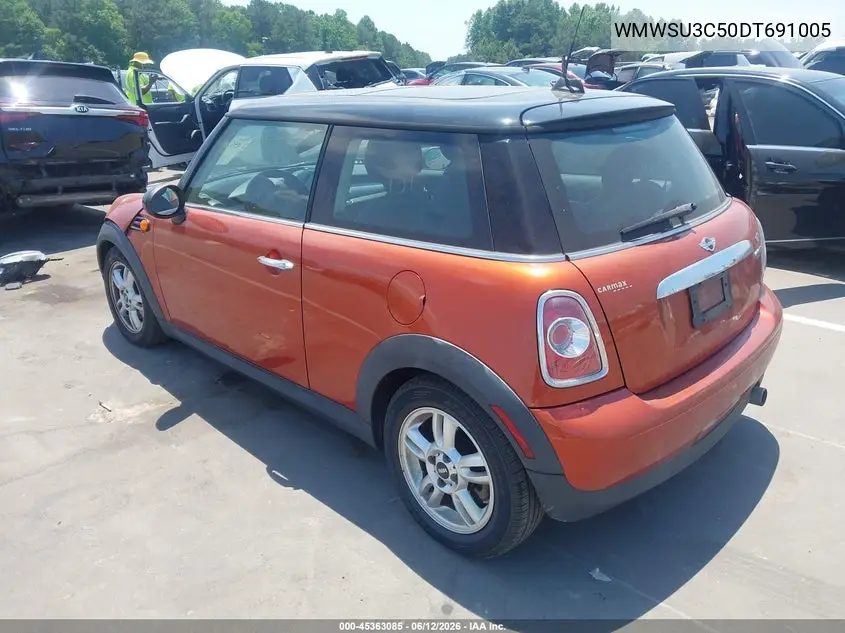 2013 Mini Hardtop Cooper VIN: WMWSU3C50DT691005 Lot: 45363085