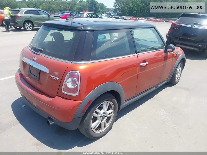 2013 Mini Hardtop Cooper VIN: WMWSU3C50DT691005 Lot: 45363085
