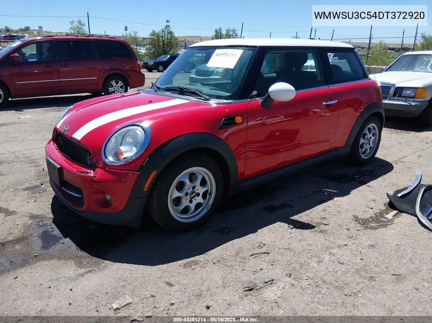 2013 Mini Hardtop Cooper VIN: WMWSU3C54DT372920 Lot: 45391214