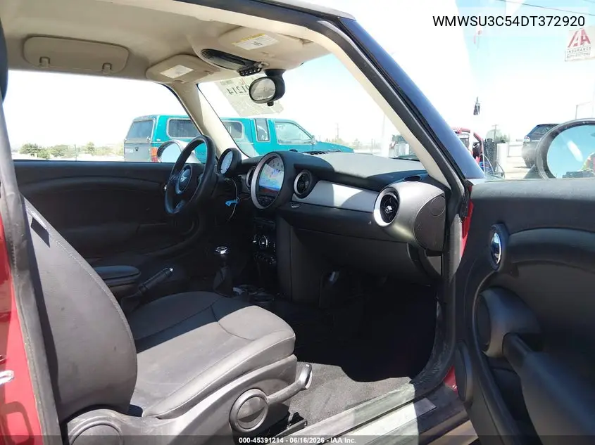 2013 Mini Hardtop Cooper VIN: WMWSU3C54DT372920 Lot: 45391214