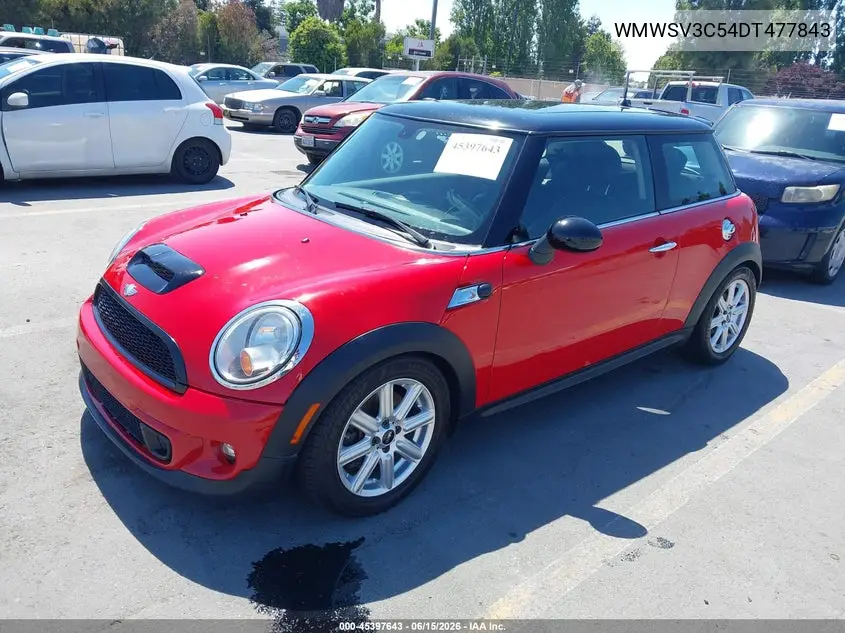 2013 Mini Hardtop Cooper S VIN: WMWSV3C54DT477843 Lot: 45397643