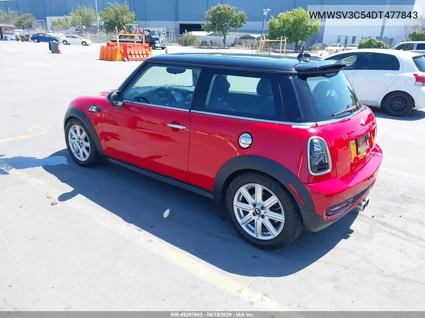 2013 Mini Hardtop Cooper S VIN: WMWSV3C54DT477843 Lot: 45397643
