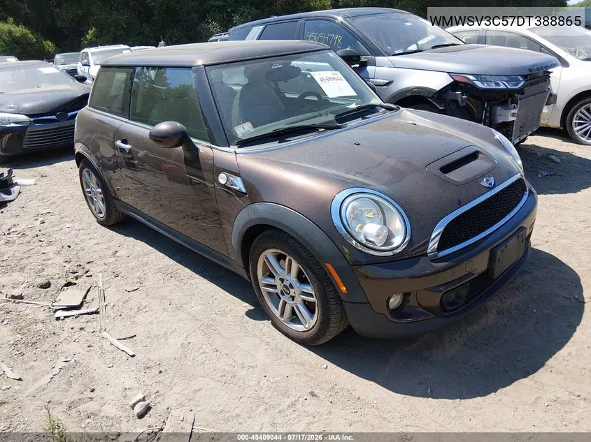 2013 Mini Hardtop Cooper S VIN: WMWSV3C57DT388865 Lot: 45409044