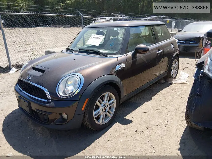 2013 Mini Hardtop Cooper S VIN: WMWSV3C57DT388865 Lot: 45409044