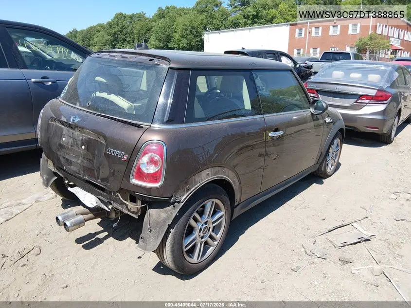 2013 Mini Hardtop Cooper S VIN: WMWSV3C57DT388865 Lot: 45409044